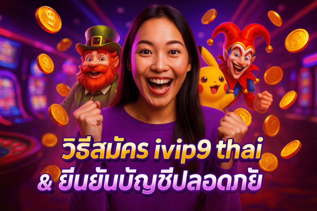 วิธีสมัคร ivip9 thai & ยืนยันบัญชีปลอดภัย