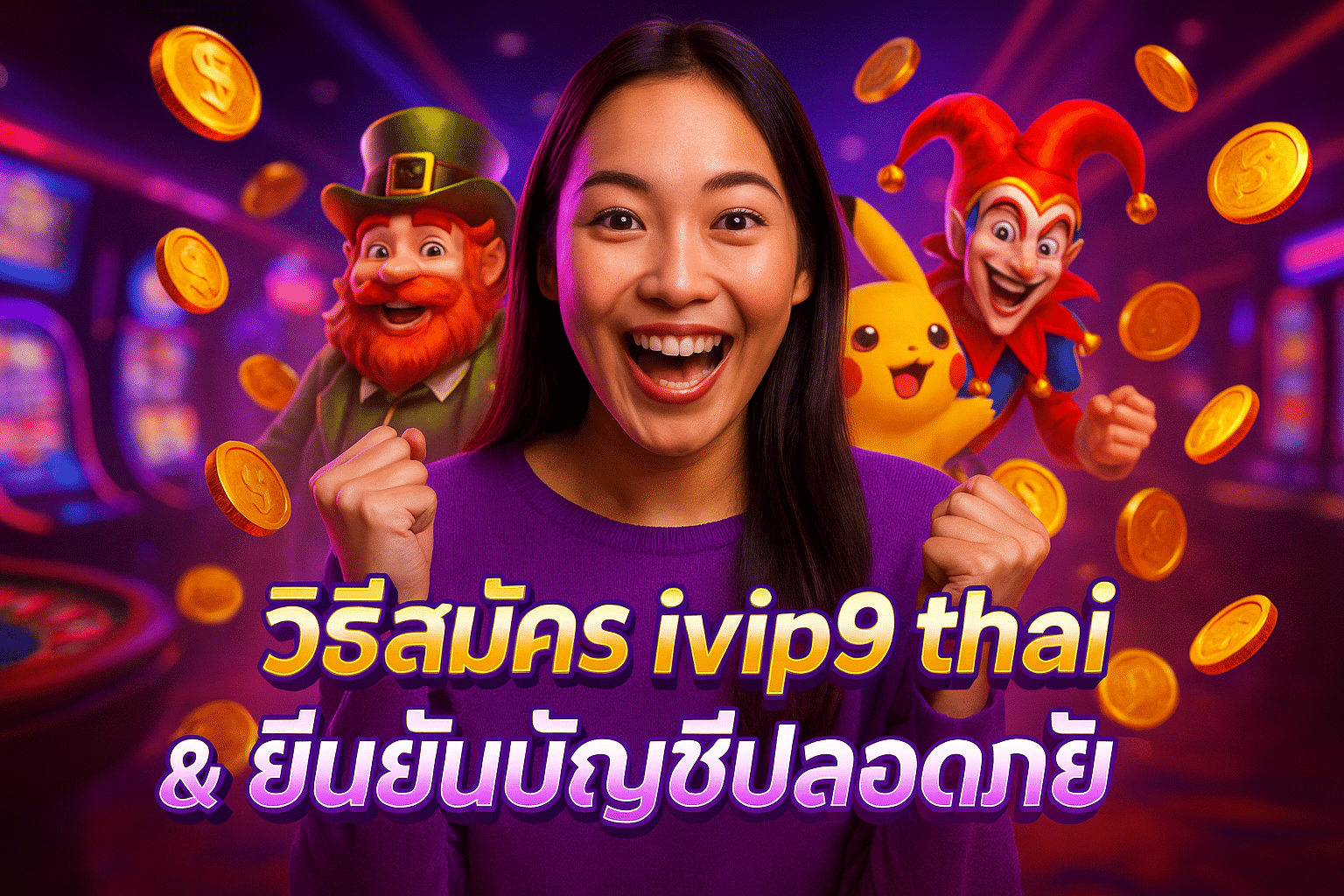 วิธีสมัคร ivip9 thai & ยืนยันบัญชีปลอดภัย